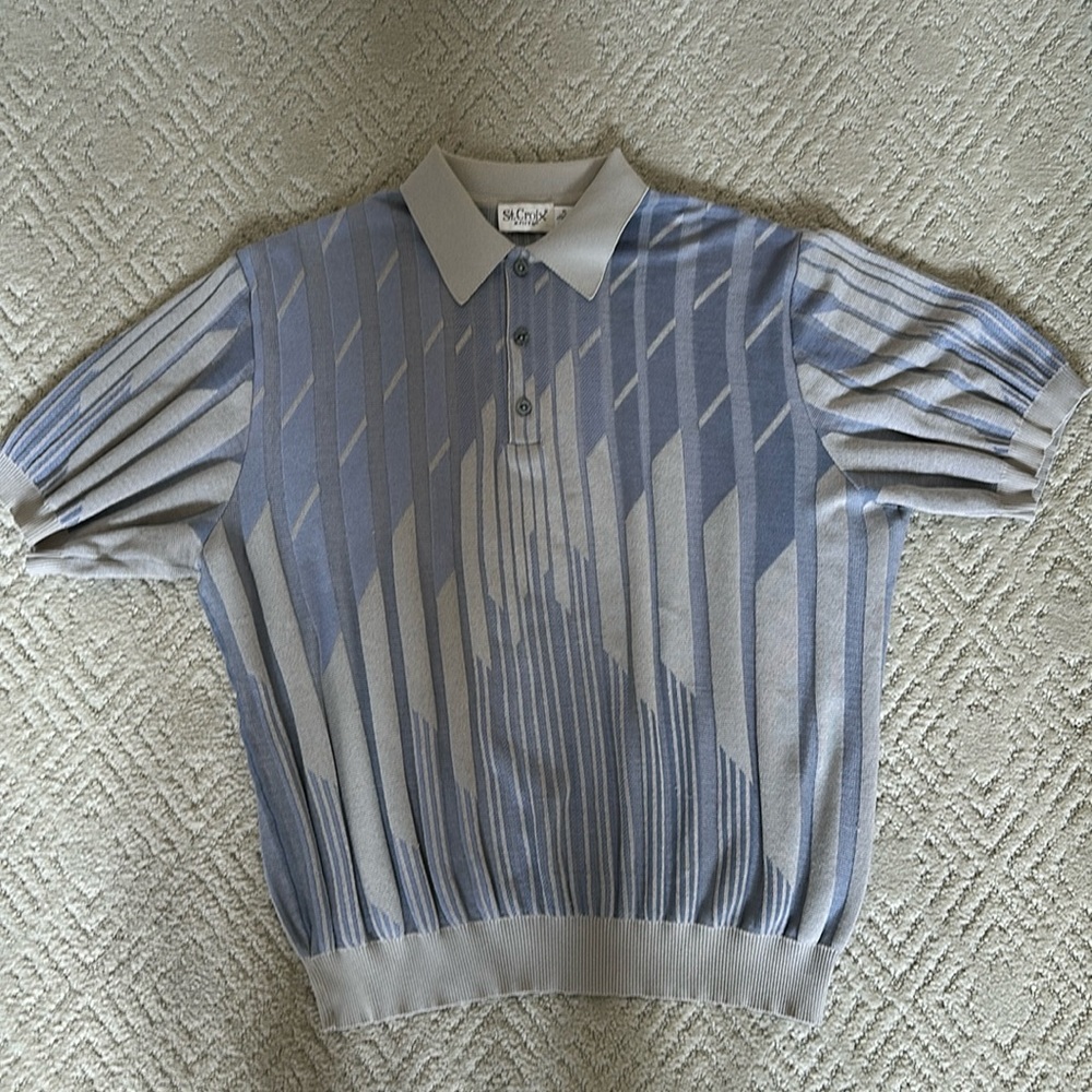 St. Croix Shop Knits, Dimensional Knit Polo, short sleeve, size XL